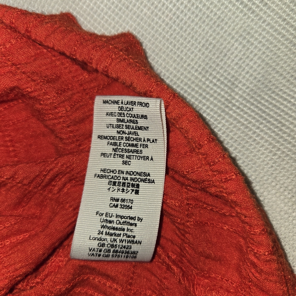 Free People Red Tie-Front Tank Top - Picture 7 of 7